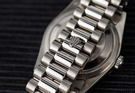 rolex presidential bracelet white gold|Rolex datejust with president bracelet.